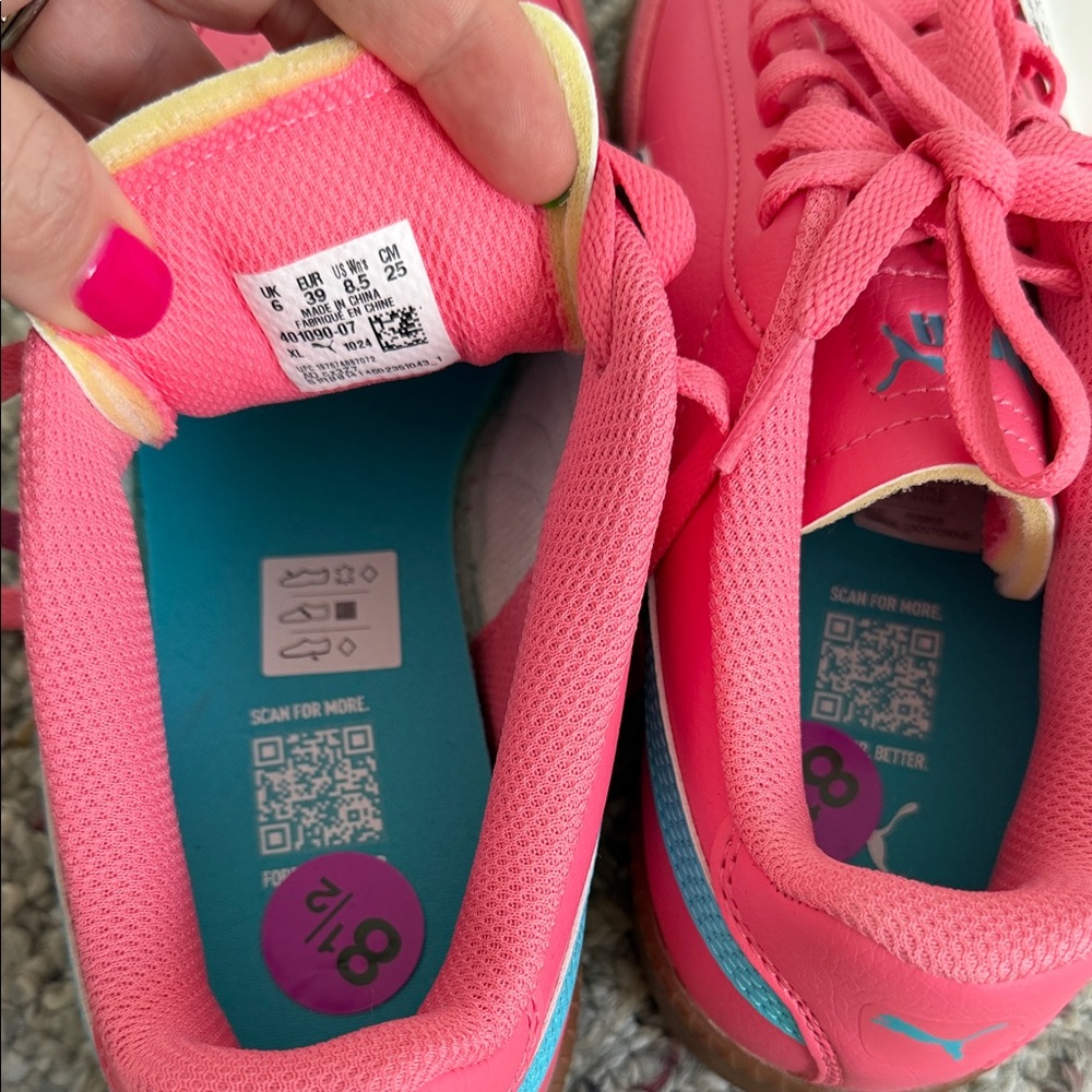 Puma Pink and Blue Sneakers - Picture 2 of 4